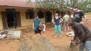Making Concrete to Fix The Classroom Floor