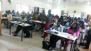 Pastor Terry teaches a leadership class at Ramseyer Center in Abetifi