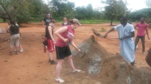 Making Concrete for the Schoolroom Floor
