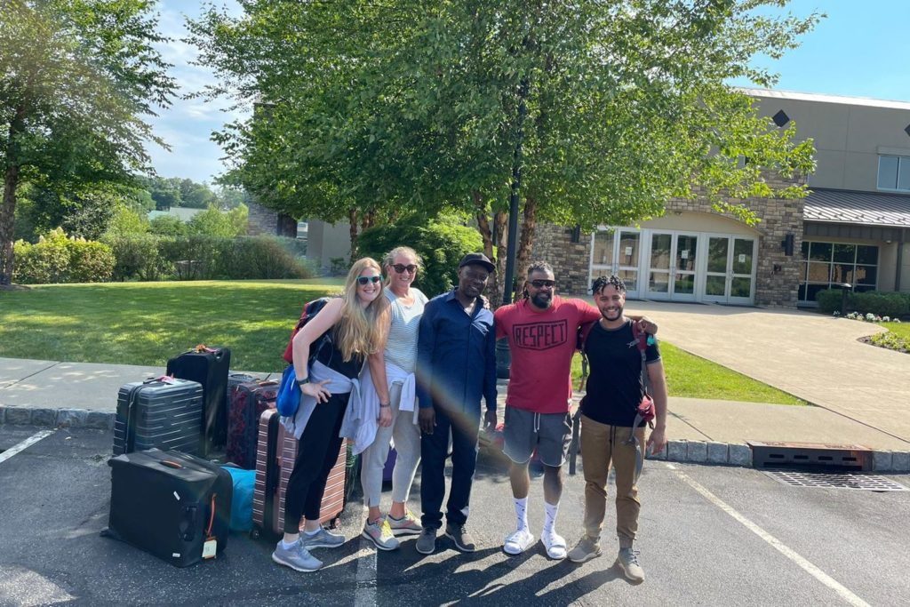 The team takes a final picture in NJ before heading out to their Ghana Mission trip.