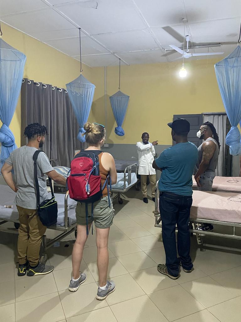 During this Ghana Mission the Adopt One Village volunteers learn about clinic needs for women in active labor at a nearby Maternity Ward in Abetifi.
